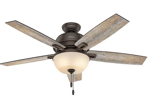 Hunter fan company 51080 hunter newsome indoor low profile ceiling fan with led light and pull chain control, 42 inch , fresh white. Rustic Ceiling Fans with Lights, A Guide to the Best of 2020!
