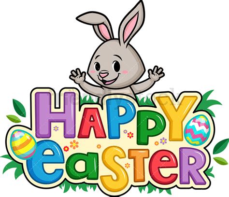 Today we have shared the best collection of happy easter images hd, happy easter pictures for free download. Happy Easter Cartoon Clipart Vector - FriendlyStock