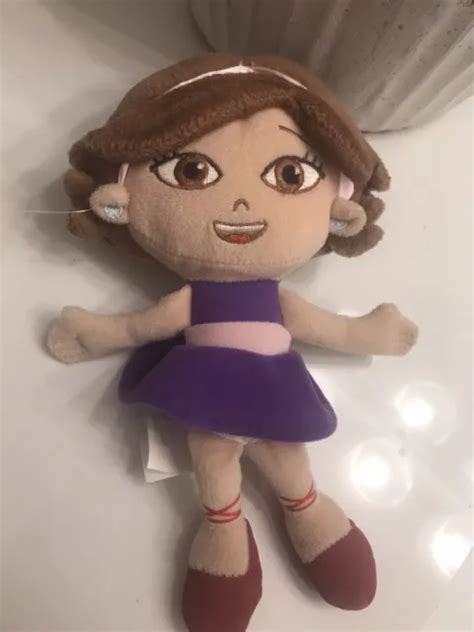 Disney Little Einsteins June Girl Stuffed Plush Doll Purple Dress 11