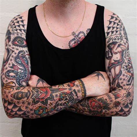 American Traditional Tattoo Sleeve A Timeless Classic The Fshn