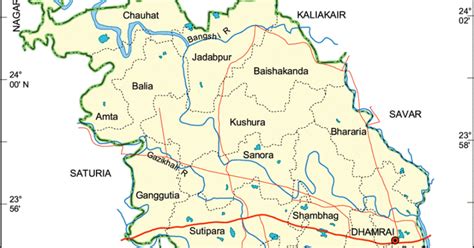 Maps Of Bangladesh Political Map Of Dhamrai Upazila