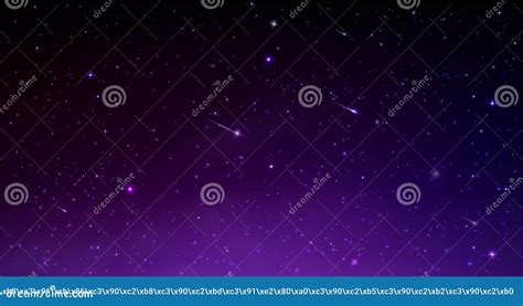 Blue Night Sky Starry Space Dark Cosmic Field Black Starlight