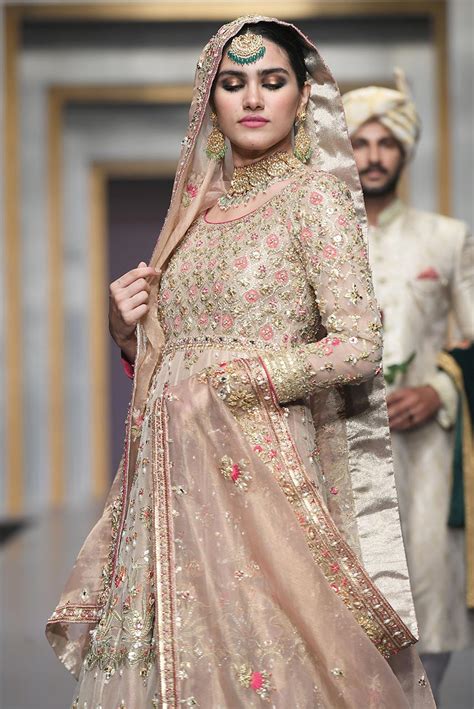 Buy Pakistani Bridal Dress In Pink Color For Wedding Nameera By Farooq