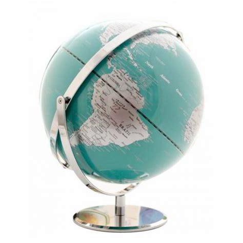 Heritage Teal Ocean 30cm World Globe Ms 112g23bb P