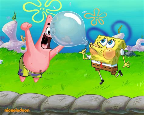Blowing A Bubble Spongebob Squarepants Wallpaper 1280x1024 264073