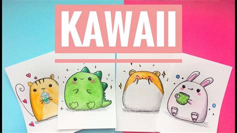 Easy Kawaii Cute Drawings Of Animals