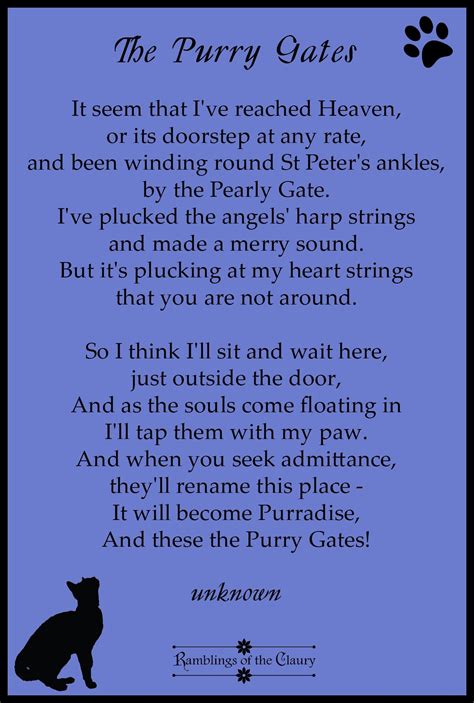 The Purry Gates Poems Gate Heaven