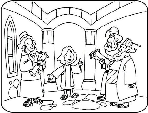 Jesus In The Temple Coloring Pages Sunday School Coloring Pages