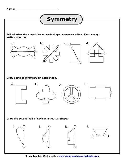 11 Best Images Of Symmetry Worksheets Grade 2 Line Symmetry