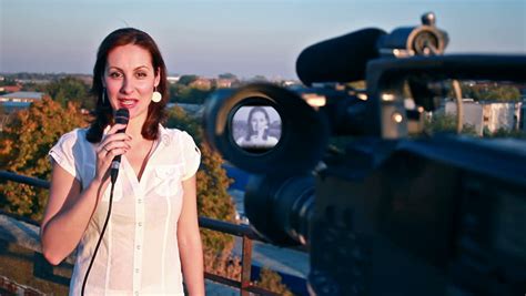 News Reporter Speaking In Front Of White House Stock Footage Video