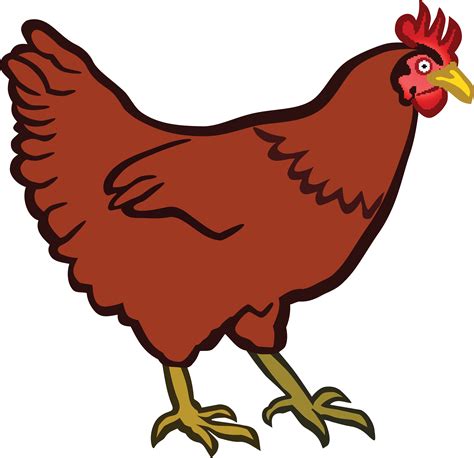 free clipart of a hen