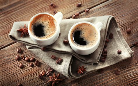 Download Wallpaper For 1920x1080 Resolution Two Cups Of Coffee Beans