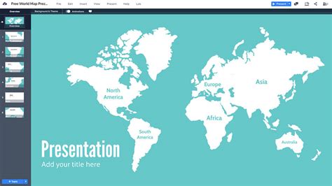 World Map Prezi Next Template Creatoz Collection