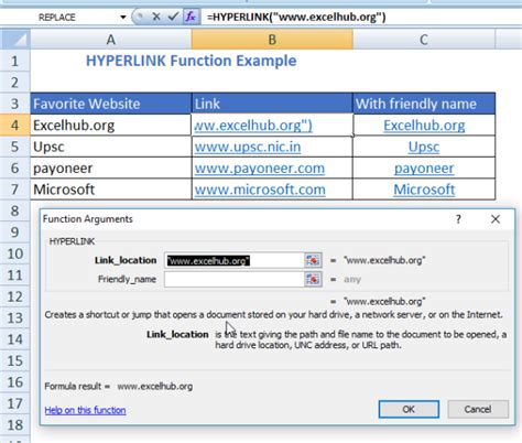 How To Use Excel Hyperlink Function Excelhub