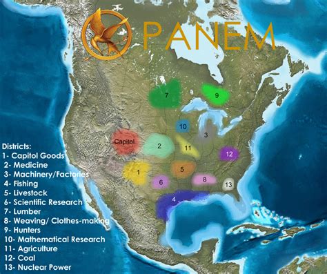 Interesting Panem Districts Map From The Hunger Games Wiki Rhungergames