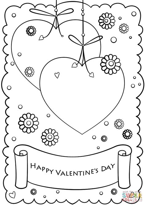 Happy Valentines Day Coloring Page Free Printable Coloring Pages