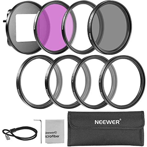 Neewer 52mm Complete Full Color Lens Filter Set 9pcs For Camera Lens