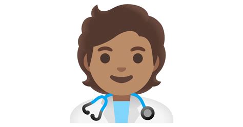 🧑🏽‍⚕️ Persona Che Lavora Nella Sanità Carnagione Olivastra Emoji In