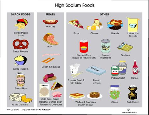 Sodium Rich Foods List
