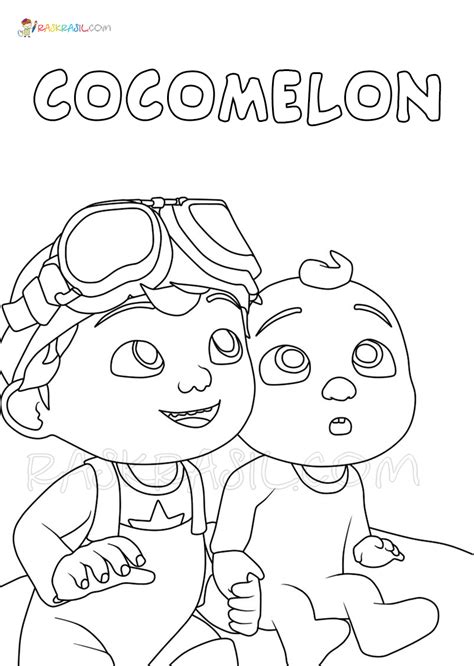 Cocomelon Logo Coloring Page
