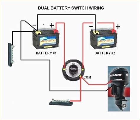 Boat Dual Battery Switch Wiring Diagram Boat Battery Boat Wiring