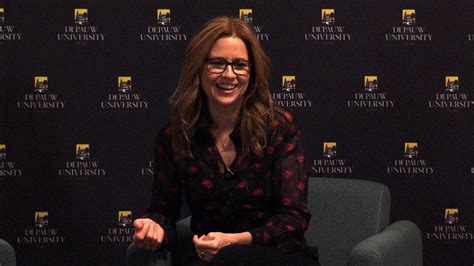 April 17 2018 Jenna Fischer News Conference At Depauw University Youtube