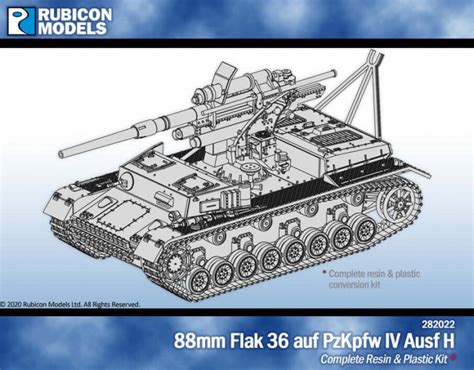 88mm Flak 36 Auf Pzkpfw Iv Ausf H Rubicon Models