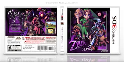 The Legend Of Zelda Majoras Mask 3d Nintendo 3ds Box Art Cover By
