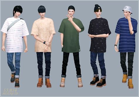 Pin On Vêtements Hommes Sims 4