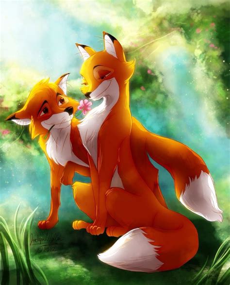 Todd And Vixy Disney Disney Art The Fox And The Hound