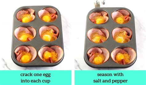 Cheesy Baked Eggs In Ham Cups Now Cook This