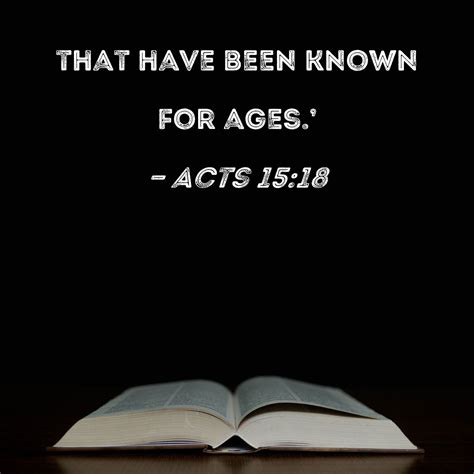 Acts 1518 That Have Been Known For Ages