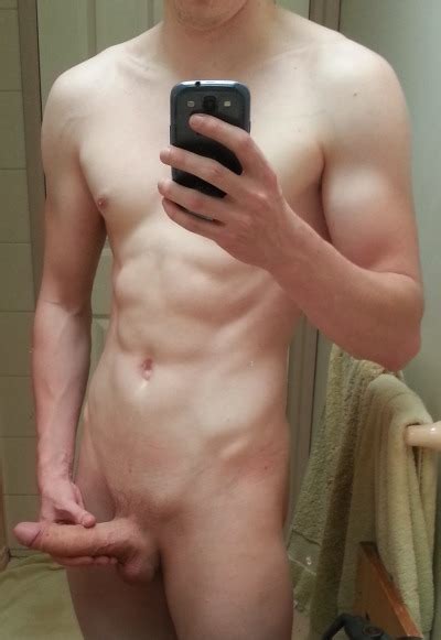 Naked Guy With Abs Dick Mirror Hot Sex Picture