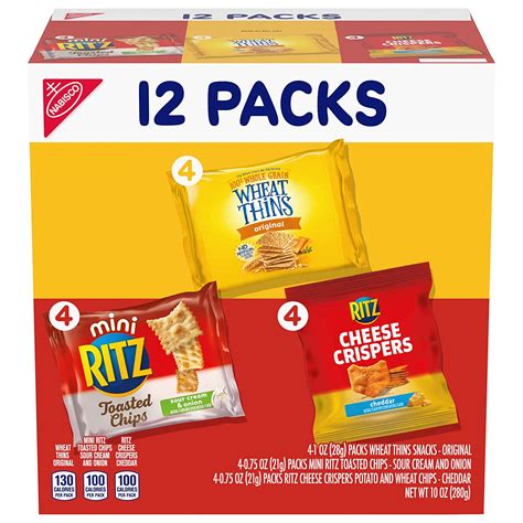 Buy Nabisco Cracker Variety Pack Ritz Mini Toasted Chips Sour Creme