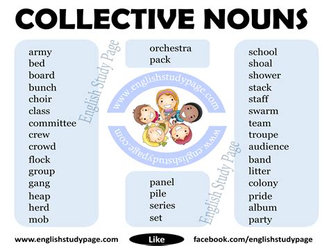 Collective Nouns In English English Study Page