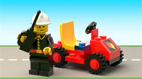 Blender Animated Lego Build 6611 Fire Chiefs Car Youtube