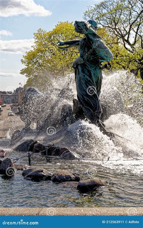 The Famous Gefion Fountain In Copenhagen Editorial Photo Image Of