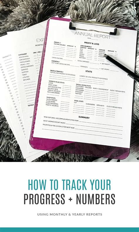 Tracking Your Progress And Numbers Free Printables Business Advice