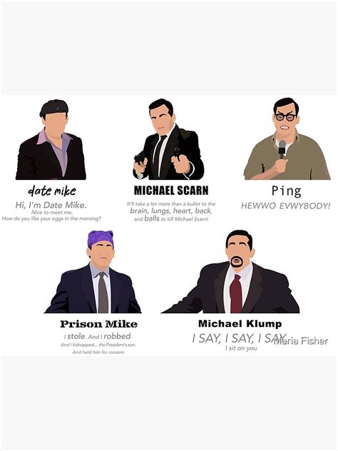 The Faces Of Michael Scott Poster For Sale By Datfishcray Redbubble