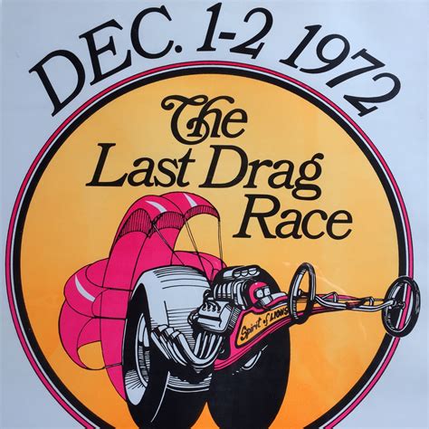 The Last Drag Race Original 1972 Framed Poster Rust And The Wolf