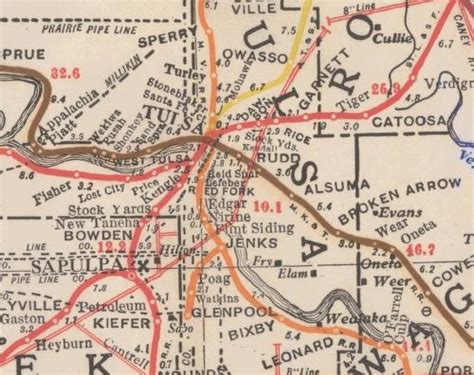 Oklahoma Railroad System Maps Past And Present Batesline