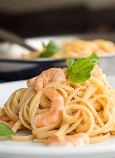 Don't drain it too much, as a slop of the cooking liquid makes a big difference in the sauce. Recipe: Shrimp Pasta with White Wine Sauce | Kitchn