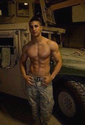 Shirtless Male Muscular Hard Body Beefcake Military Stud Hunk PHOTO X D EBay