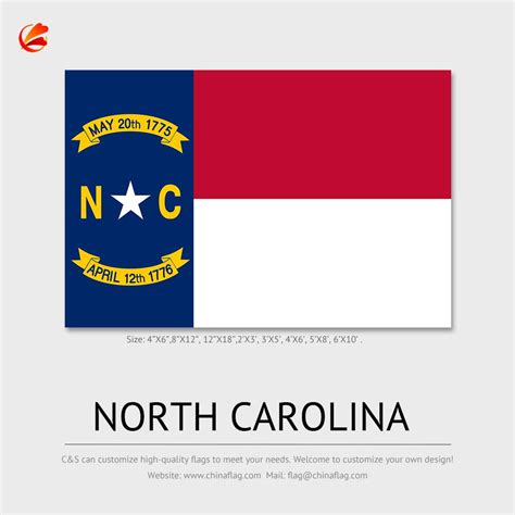 Custom North Carolina Flag Individual Design Custom Flag