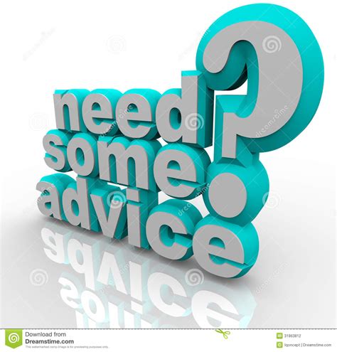 Need Some Advice Help Assistance 3D Words Stock Illustration ...