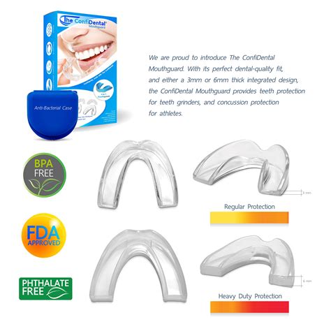 The Confidental Pack Of 5 Moldable Mouth Guard For Teeth Grinding