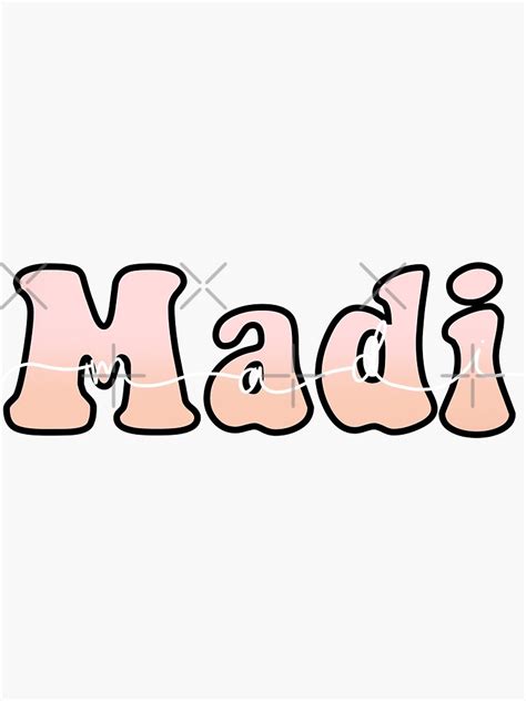 Madi Custom Sticker For Sale By Chloemadesigns Redbubble
