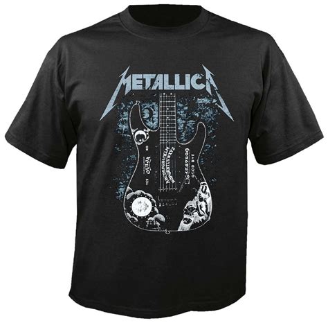 Metallica Guitar T Shirt Metal And Rock T Shirts And Accessories