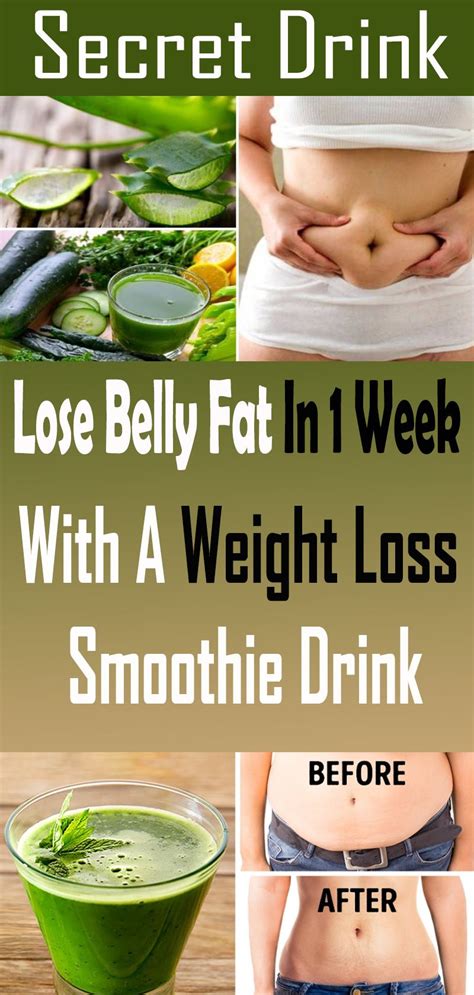 Lose Belly Fat In 1 Week With A Weight Loss Smoothie Drink