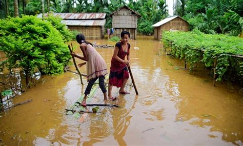 4 People 749 Villages Affected As Heavy Rain Continues In Indias Assam Egypttoday